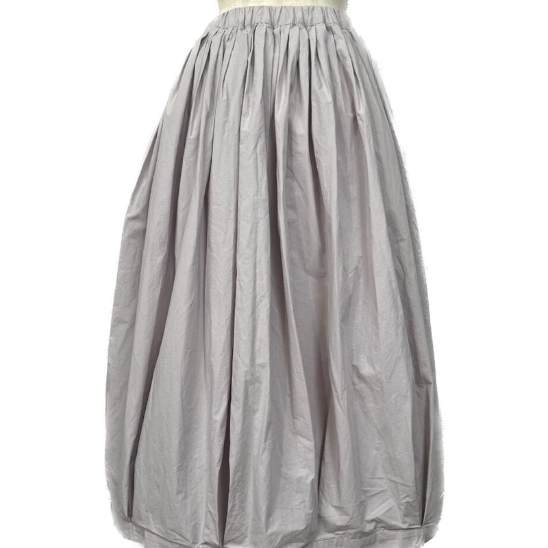 60sタイプライタークロス 裾タック コクーン裏付きボリュームスカート