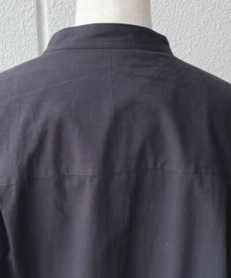 45rpm　ノーカラー　ステッチシャツ　比翼　綿　コットン100％　size4 45rpm ノーカラー ステッチシャツ 比翼 綿 コットン100％ size4