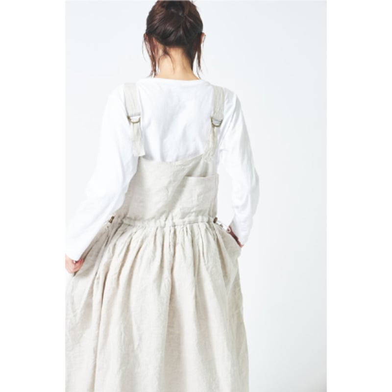 ウエストピンタック&フリル加工2wayジャンパースカート ub30-0020