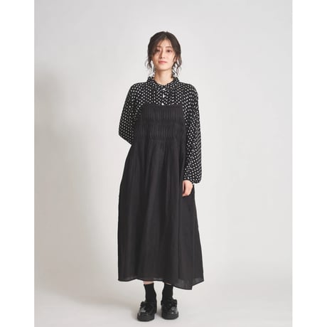 リネン変形ピンタックギャザーキャミワンピース ub27-0828 | ubasoku