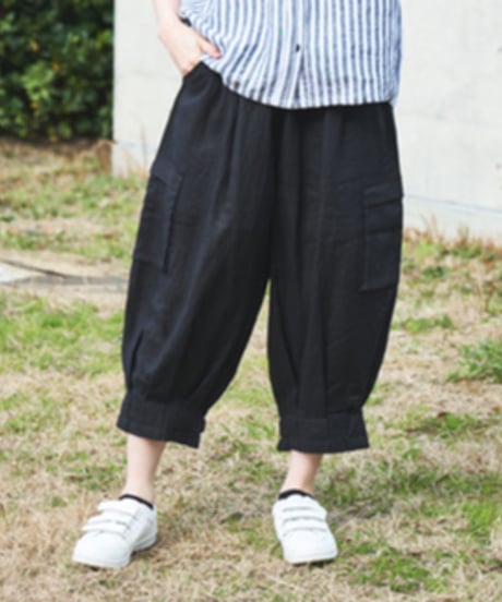リネン　裏付カーゴピエロパンツ　   ub25-0634