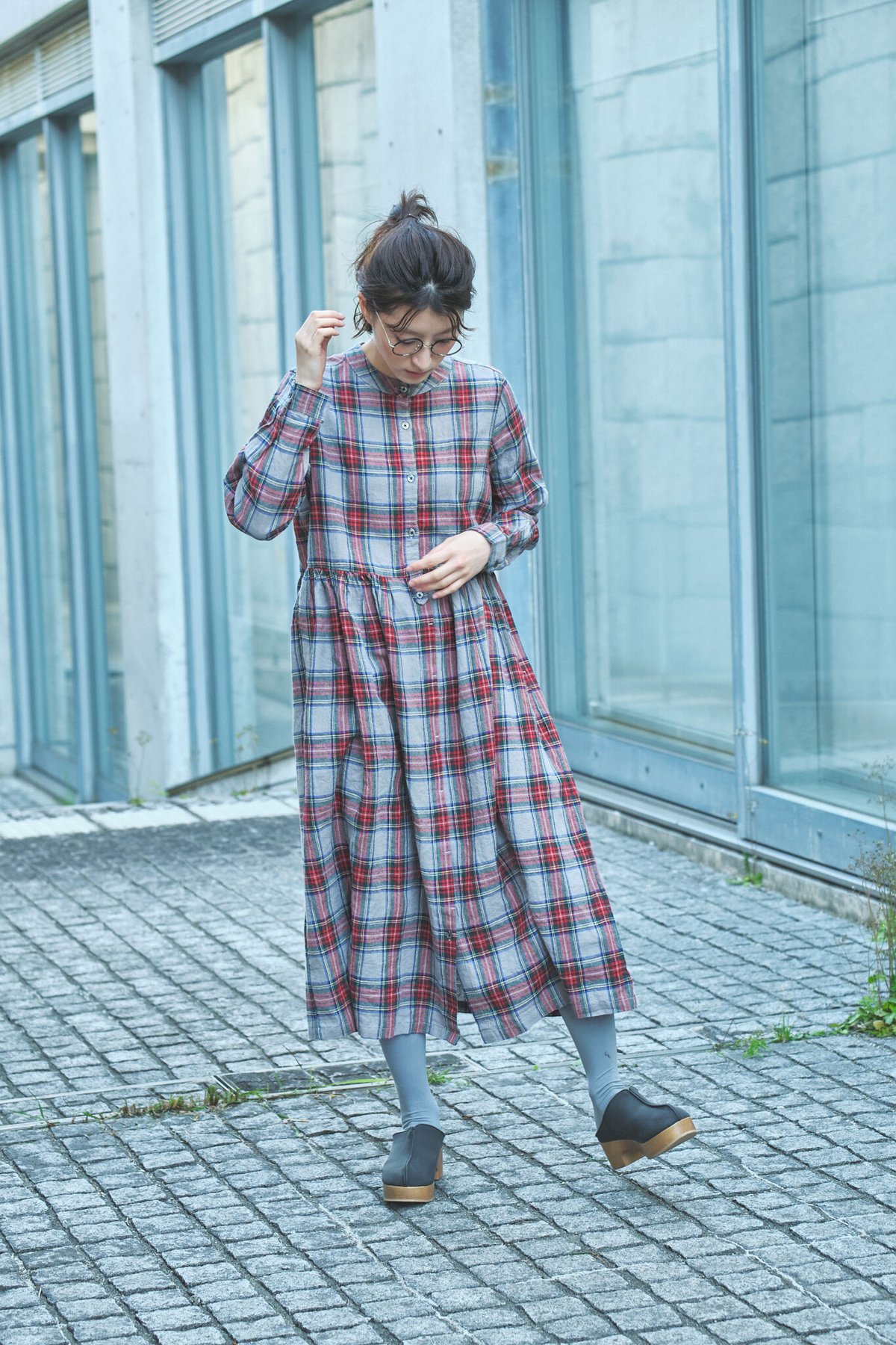 CLANE / SNOW DOT JACQUARD ONEPIECElilou&lily東炊きリネン CLANE / SNOW DOT JACQUARD ONEPIECElilou&lily東炊きリネン