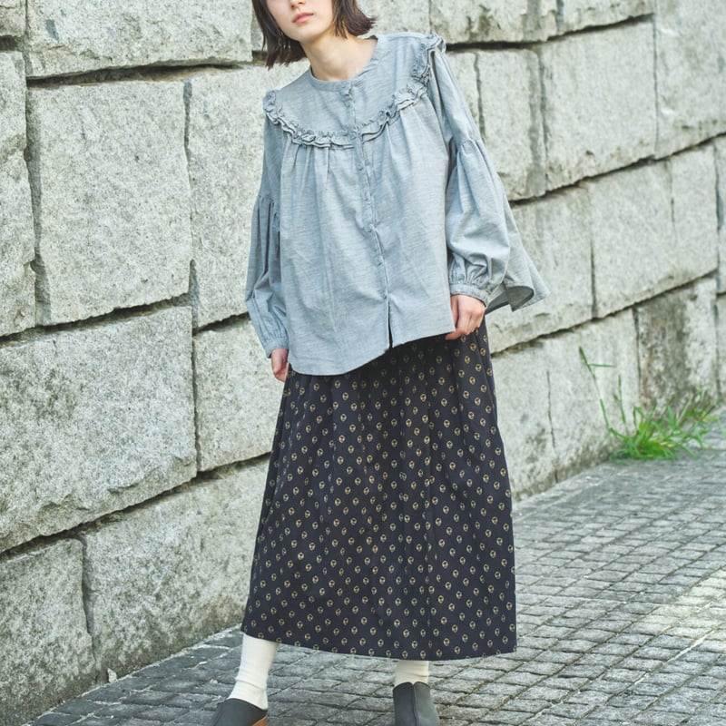 B6609B6608同梱■新品■自由区 タック ギャザー スカート 46 BT601 胸当てつきタックギャザースカート | パターンの通販サイト