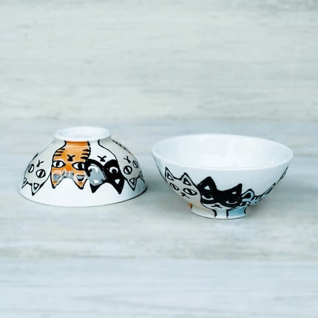 Cat pattern Rice-bowl