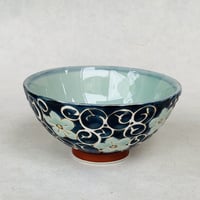 FLOWER ARABESQU Rice bowl / Hasami ware