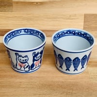 Beckoning cat・Fish / FreeCup / ceramics