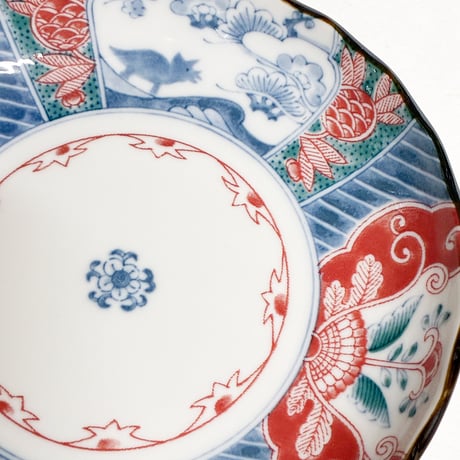 Edo Dinosaur  Plate（M）（Mino Ware） / 江戸っ子恐竜 良縁竜 銘々皿（美濃焼き）