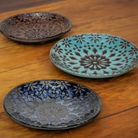 Geometrical Pattern Plate（Mino Ware） / ザフラ 平皿（美濃焼）