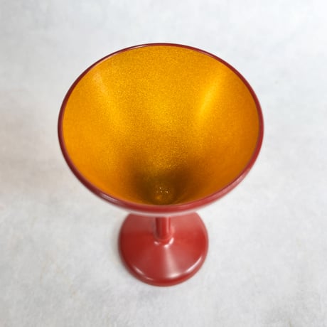 Sake Cup（red&gold） / 酒グラス 吟朱内金粉蒔
