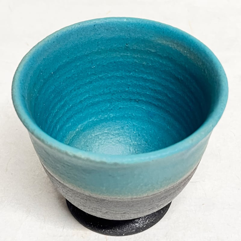 Handmade Yachimun Cup / やちむんの足つきカップ(沖縄の陶器) | wa