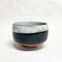 Black & White Matcha Bowl  / 天目白流し 抹茶椀
