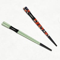 Square Chopsticks（2 pattern） / 四角 つばき・麻 22.5cm