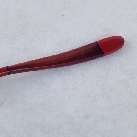 hand-painted lacquer spoon（natural wood）  / 手塗り漆のスプーン