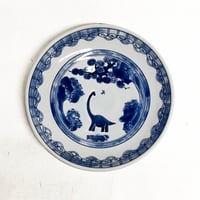 Edo dinosaur  Plate（minoware） / 江戸っ子恐竜 良縁竜 銘々皿（美濃焼き）