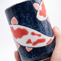 Nishikigoi Cup（Mino Ware） / 錦鯉 寿司湯呑み（美濃焼）