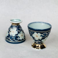 FLOWER ARABESQU Mini Wine Cup / 桔梗唐草ミニワイン（有田焼）