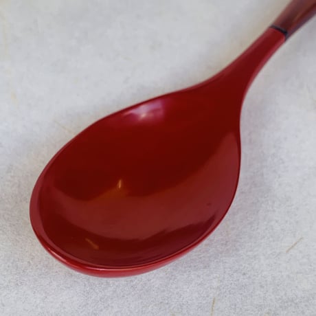 hand-painted lacquer spoon（natural wood）  / 手塗り漆のスプーン