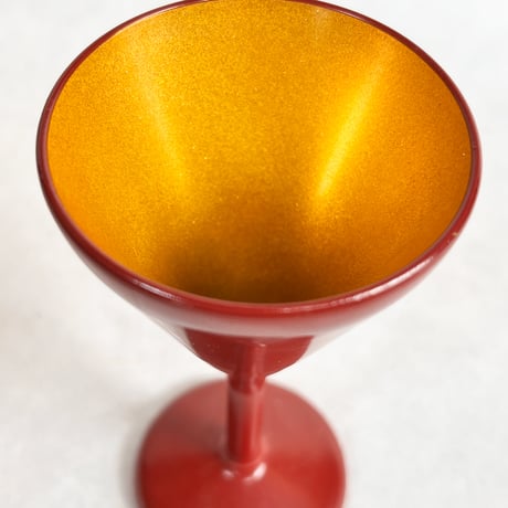 Sake Cup（red&gold） / 酒グラス 吟朱内金粉蒔