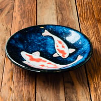 Nishikigoi Small Plate（Minoware） / 錦鯉 豆皿（美濃焼）