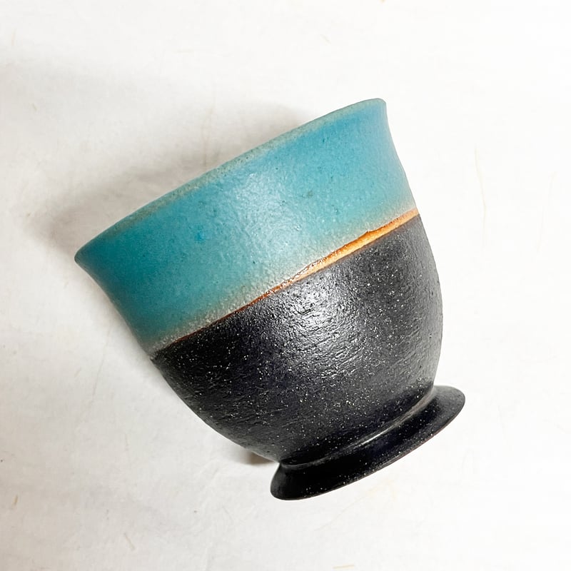 Handmade Yachimun Cup / やちむんの足つきカップ(沖縄の陶器) | wa