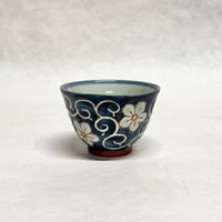 FLOWER ARABESQUE Green Tea Cup（Arita ware） / 桔梗唐草 小仙茶（有田焼）