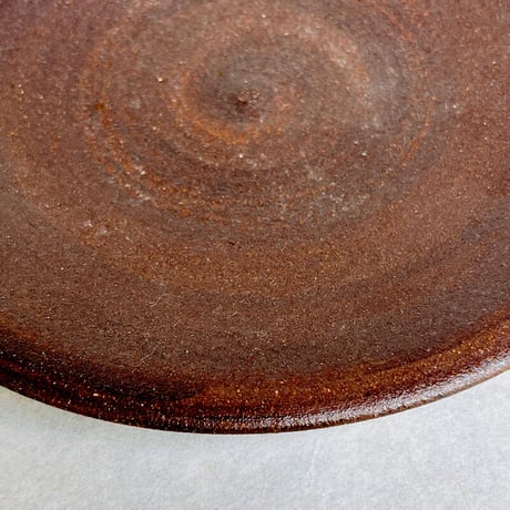 Handmade Yachimun Plate（blown） / Okinawa pottery