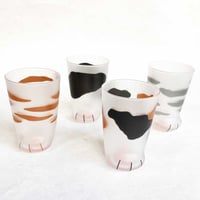 Cat paw glass（adult cat） / 肉球ガラスコップ（親猫）