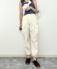 【イエベ春秋】ドロストパラシュートパンツ（アイボリー）