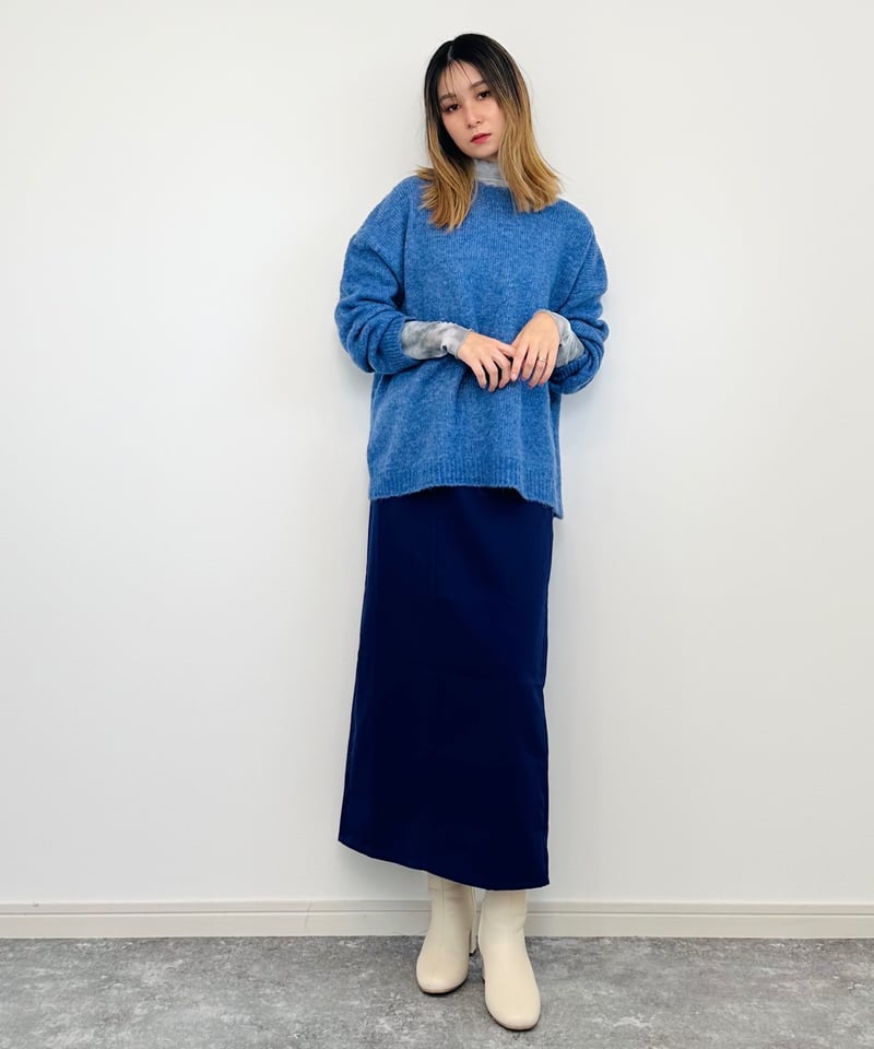 ブルベ夏冬】ルーズメランジニット（ブルー） | ILONONO official