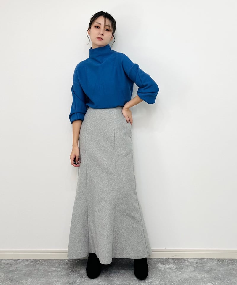 新品未使用　CIVIDINI　スカート　　グレー　サマーウール　マリン 新品未使用 CIVIDINI スカート グレー サマーウール マリン