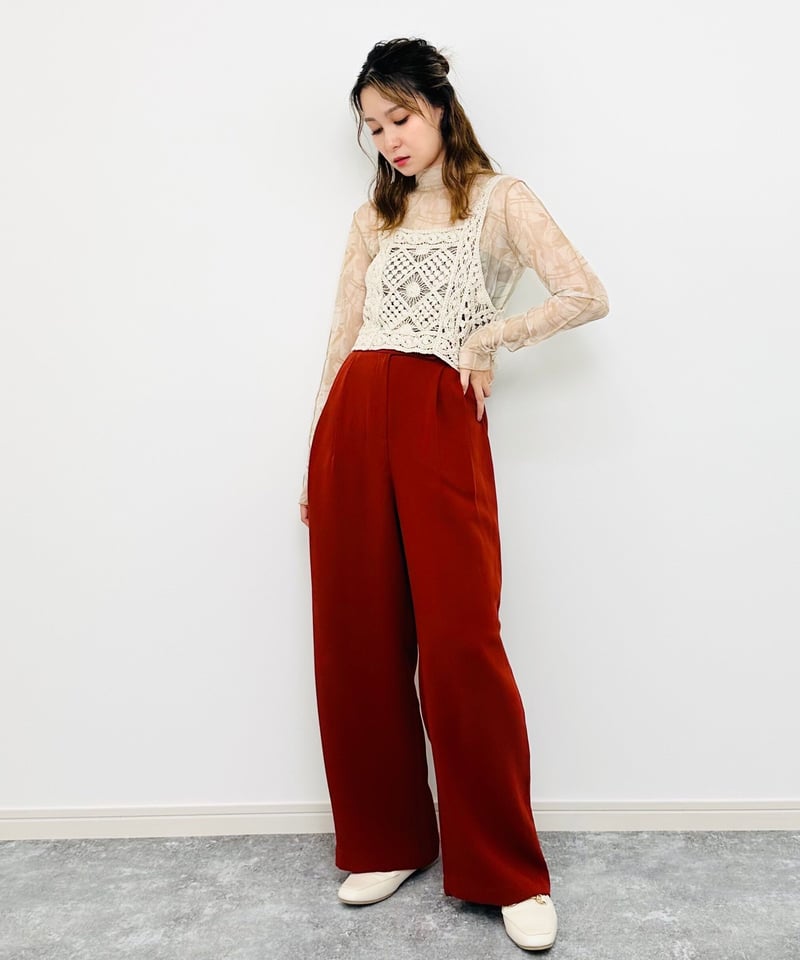 イエベ春秋】クロシェショートビスチェ（アイボリー） | ILONONO official