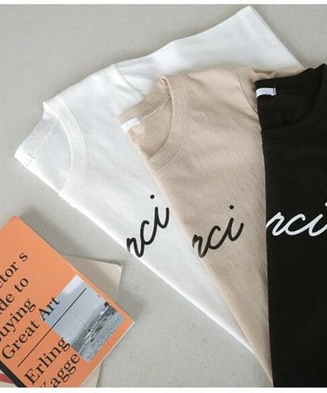 【イエベ春秋＆ブルべ夏冬】筆記英字シンプルロゴTシャツ（３色）