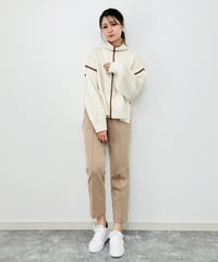 【イエベ春秋】センターラインハイネックニット（アイボリー）