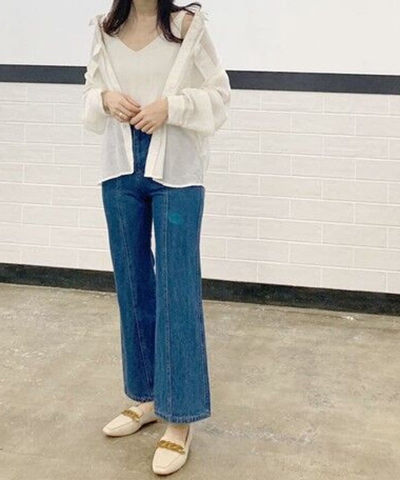 セミフレアデニムパンツS インディゴ YANUK】セミフレア インディゴ – Sirin Online Store