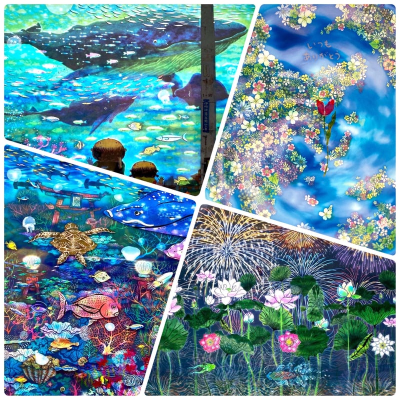 絵が変わるクリアファイル】4種類のセット | 光の切り絵STORE