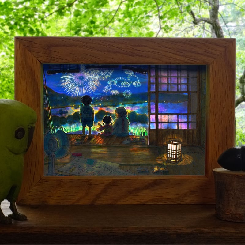 絵が変わるミニフレーム】 えんがわ | 光の切り絵STORE