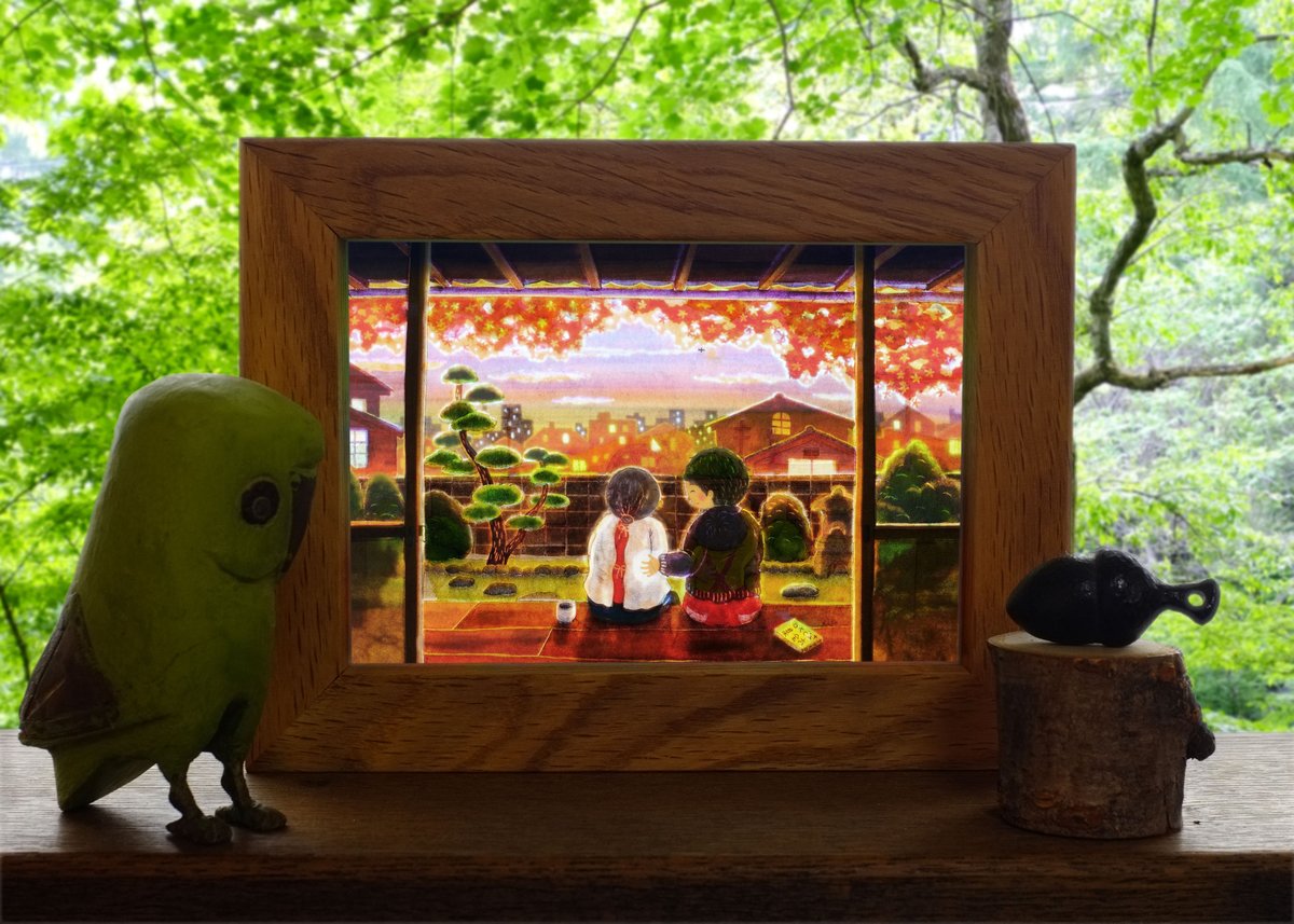 絵が変わるミニフレーム】 変わらないもの | 光の切り絵STORE