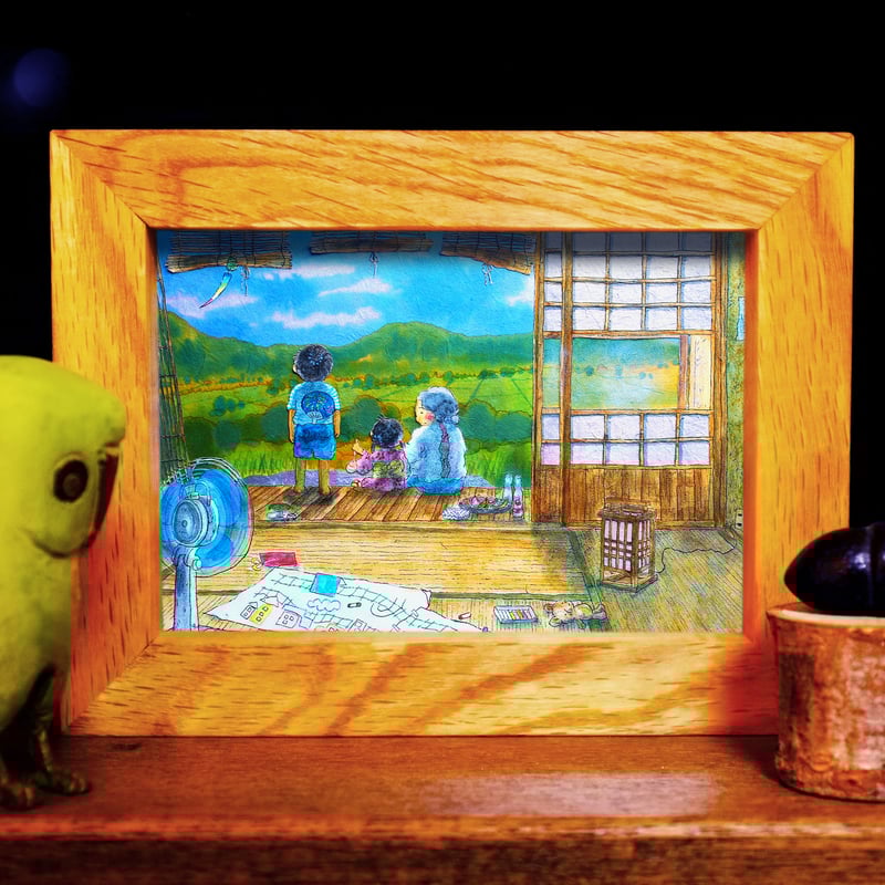 絵が変わるミニフレーム】 えんがわ | 光の切り絵STORE