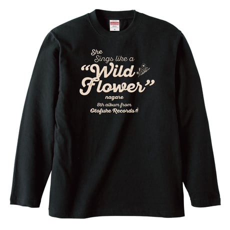 亙Pデザイン♪ロングスリーブ Tシャツ"WILD FLOWER"