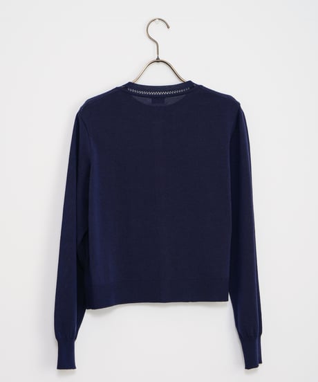 【MACKINTOSH  PHILOSOPHY】 アイレットクルーネックカーディガン_230722002958