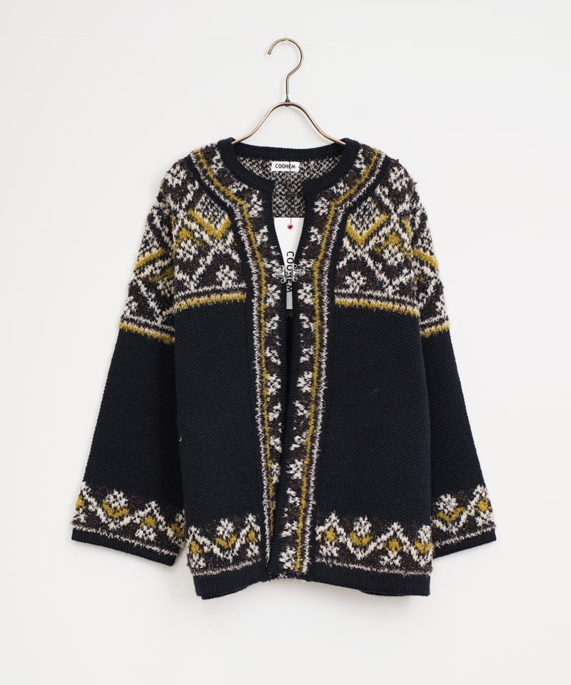 COOHEM〈womens〉】NORWEGIAN KNIT CARDIGAN_2510110