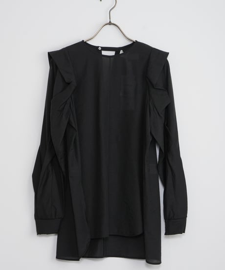 【MARILYN MOON】Tuck sleeve blouse_240115005080