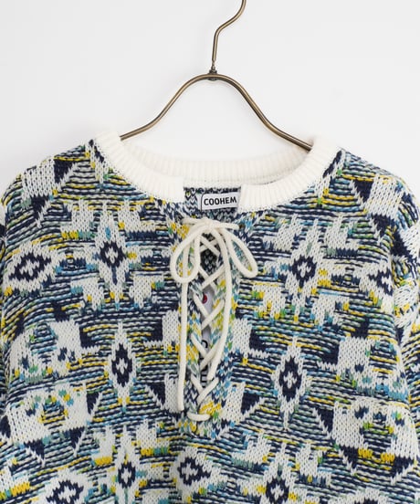 【COOHEM〈women's〉】TUNISIAN JACQUARD P/O_241003004354