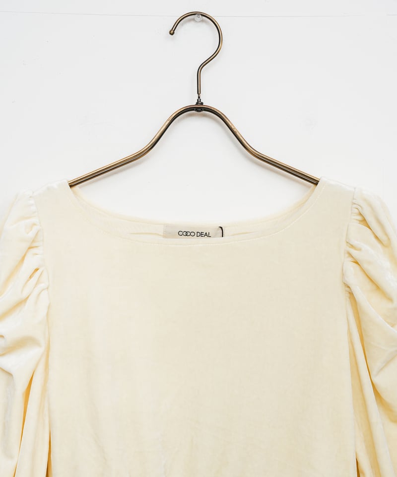 COCO DEAL】ベロアドッキングバルーントップス_251217002402 | EGAM