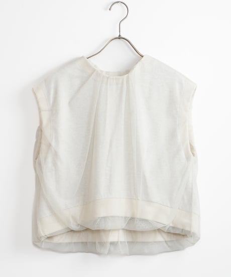 【hwyl】Tulle Layered Tops_24041100205