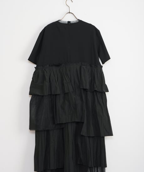 【MARILYN MOON】Raffle pleats layered dress_240404001503