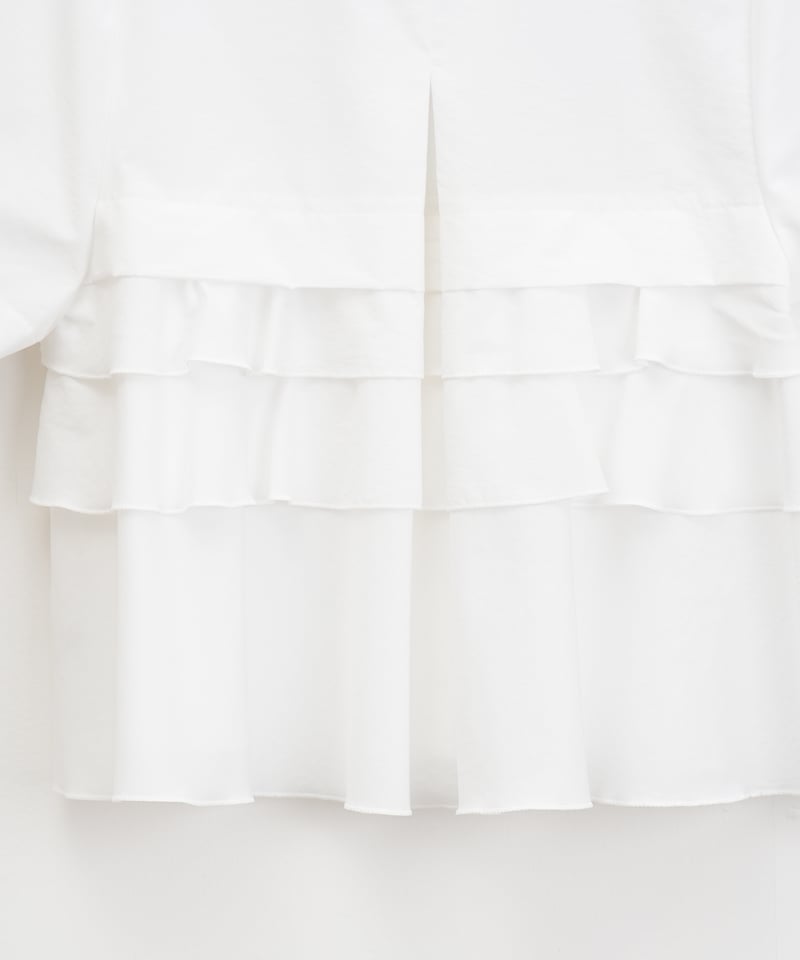 MARILYN MOON】レイヤードラッフルハーフスリーブブラウス_