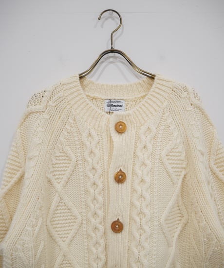 【Yonetomi〈unisex〉】ARAN KNIT CARDIGAN