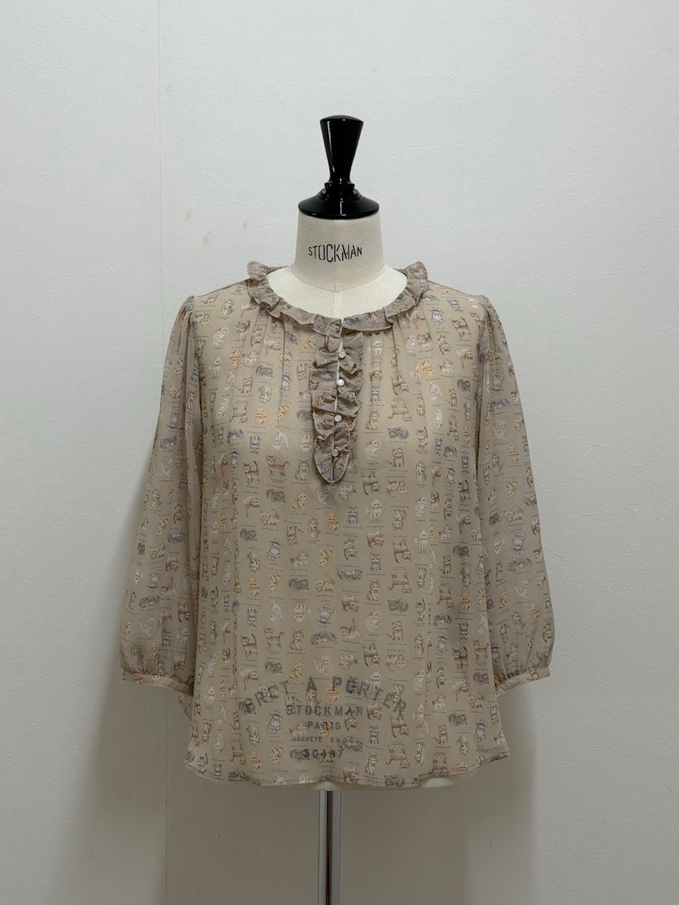 yukiemon】※数量限定※5部袖テキスタイルブラウス（M・3L） | EGAMI OFF