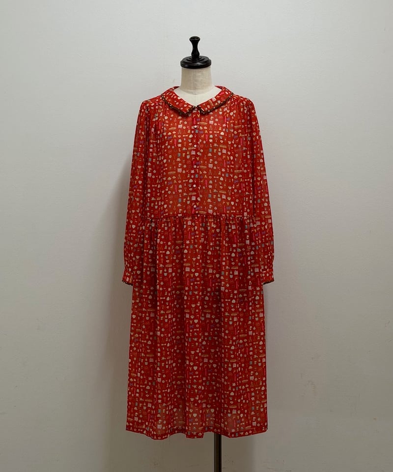 yukiemon】テキスタイルワンピース（ジョーゼット）（M・3L） | EGAMI